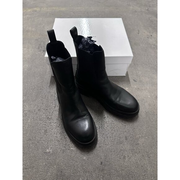 ANINE BING Justine Boot in Black Leather - Picture 4 of 11